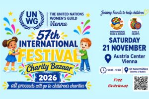 Spende für Kinder. Charity Bazaar Wien 2026